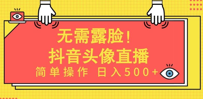 无需露脸,Ai头像直播项目,简单操作日入500+【揭秘】-解忧云网络