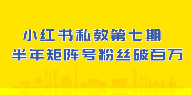 小红书私教第七期,小红书90天涨粉18w,1周涨粉破万 半年矩阵号粉丝破百万-解忧云网络