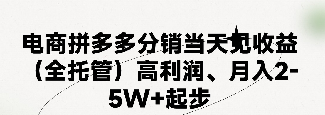 最新拼多多模式日入4K+两天销量过百单,无学费、 老运营代操作、小白福利,了解不吃亏-解忧云网络