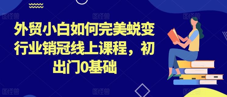 外贸小白如何完美蜕变行业销冠线上课程,初出门0基础-解忧云网络