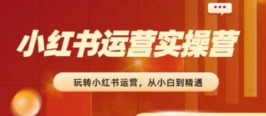2024小红书运营实操营,从入门到精通,完成从0~1~100-解忧云网络