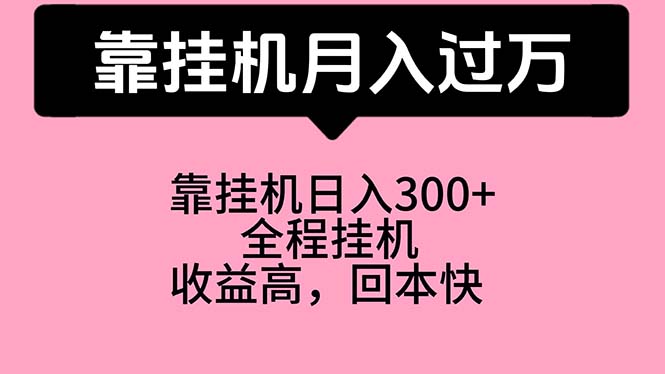 (10572期)靠挂机,月入过万,特别适合宝爸宝妈学生党,工作室特别推荐-解忧云网络