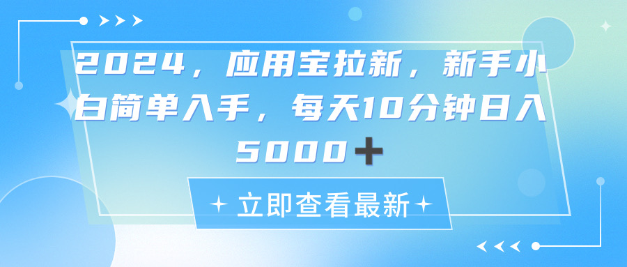 (11236期)2024应用宝拉新,真正的蓝海项目,每天动动手指,日入5000+-解忧云网络