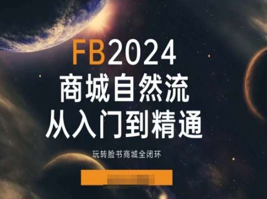 2024Faceboo商城自然流(从入门到精通),玩转脸书商城全闭环-解忧云网络