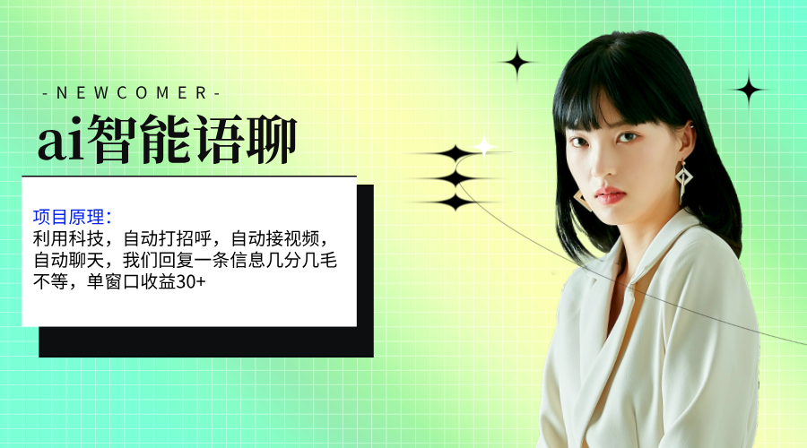 (11383期)ai智能语聊,单窗口30+单机500+,无脑干!!!-解忧云网络