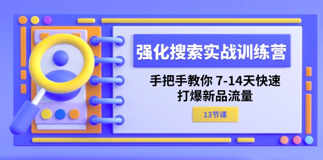 (11557期)强化 搜索实战训练营,手把手教你 7-14天快速-打爆新品流量(13节课)-解忧云网络