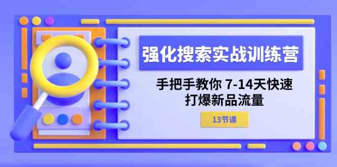 强化搜索实战训练营,手把手教你7-14天快速打爆新品流量(13节课)-解忧云网络