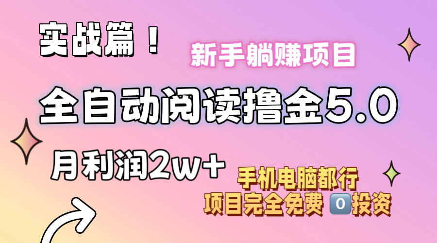 (11578期)小说全自动阅读撸金5.0 操作简单 可批量操作 零门槛!小白无脑上手月入2w+-解忧云网络