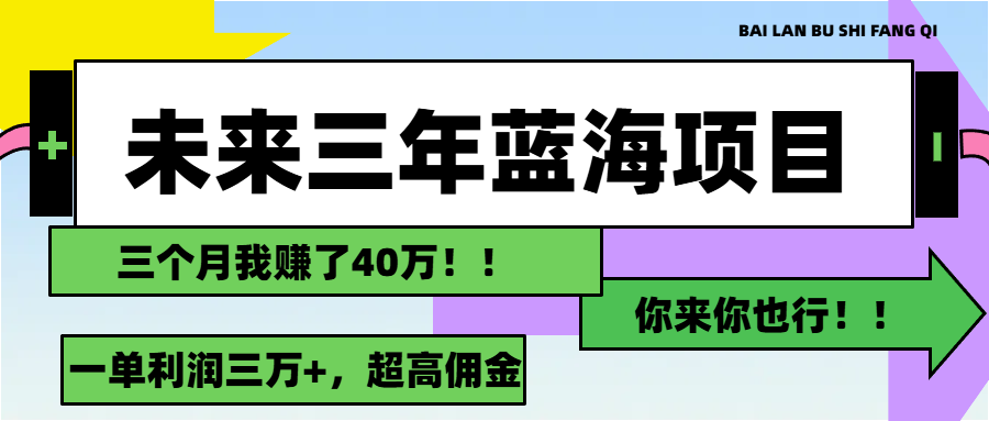 (11716期)未来三年,蓝海赛道,月入3万+-解忧云网络
