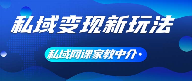 (12089期)私域变现新玩法,网课家教中介,只做渠道和流量,让大学生给你打工、0…-解忧云网络