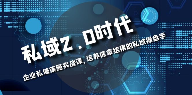 （8291期）私域-2.0时代：企业私域策略实战课，培养能拿结果的私域操盘手-解忧云网络