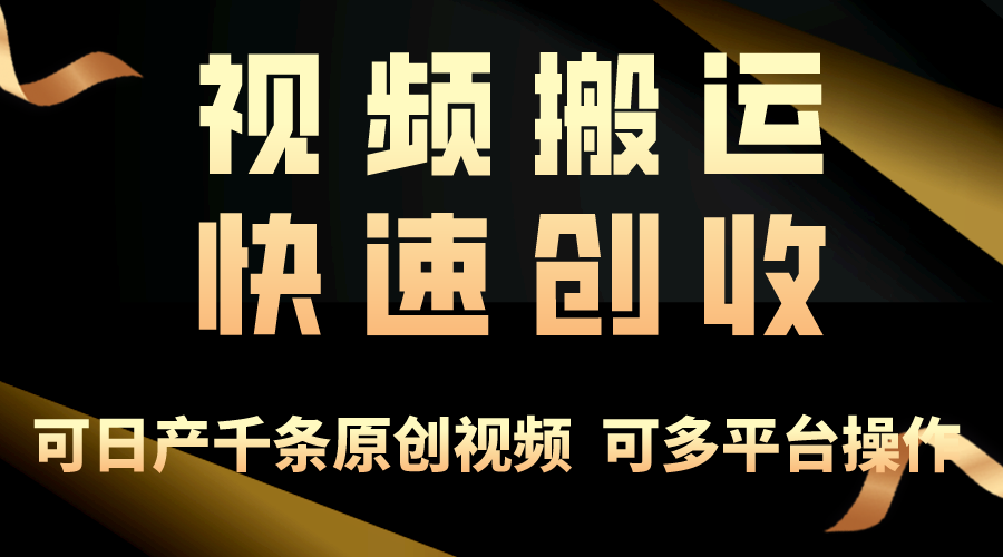 （10417期）一步一步教你赚大钱！仅视频搬运，月入3万+，轻松上手，打通思维，处处…-解忧云网络