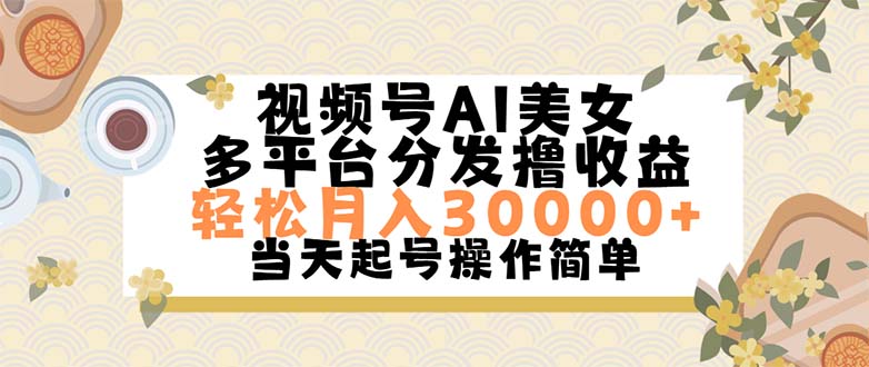 （11684期）视频号AI美女，轻松月入30000+,操作简单轻松上手-解忧云网络