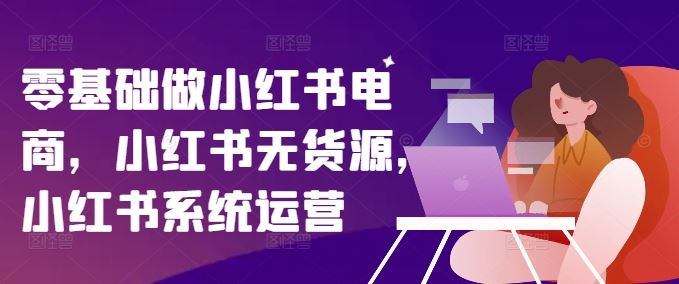 零基础做小红书电商，小红书无货源，小红书系统运营-解忧云网络