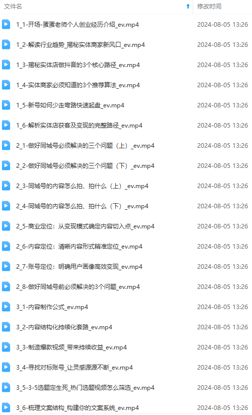图片[2]-（11991期）实体店老板获客特训营：认知、定位、文案、矩阵、直播、AI等（72节）-解忧云网络