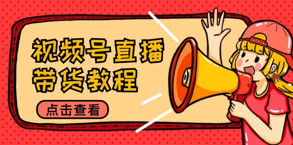 （12796期）视频号直播带货教程：选品思路与话术拆解/掌握多种带货套路/提升直播效果-解忧云网络
