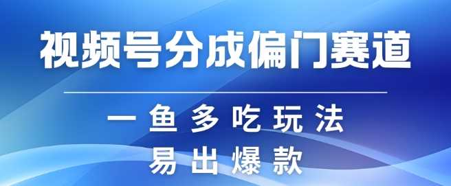 视频号创作者分成计划偏门类目，容易爆流，实拍内容简单易做【揭秘】-解忧云网络