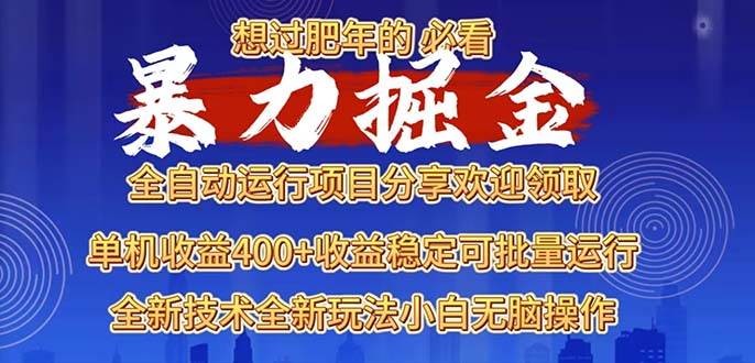 （13675期）2025暴力掘金项目，想过肥年必看！-解忧云网络
